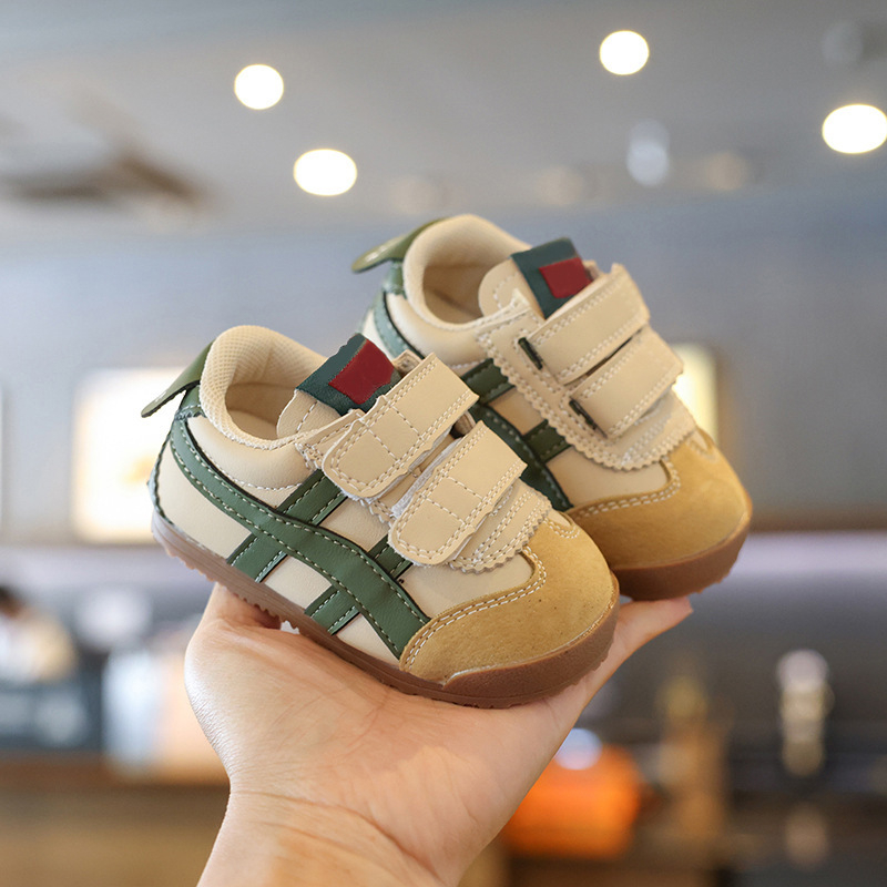 Бебешки обувки за прохождане - композитна подметка, горна част от изкуствена кожа, PU стелка, велкро закопчаване, антихлъзгаща подметка