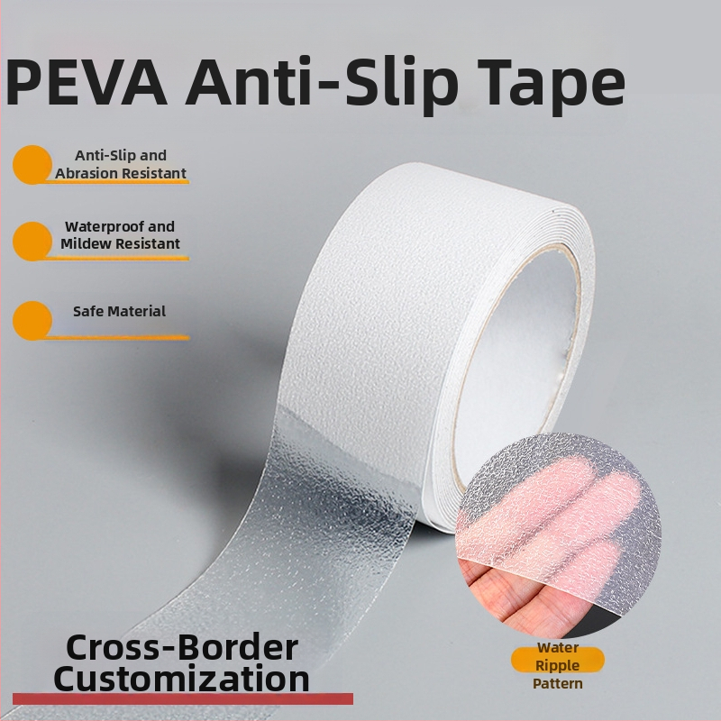 PEVA libisemisvastane lint veepõhja lainete ja lychee tekstuuriga, akrüülliim, paksus 0.8–1.1 mm, temperatuuritaluvus -10–70 °C, sobib vannitoa põranda jaoks
