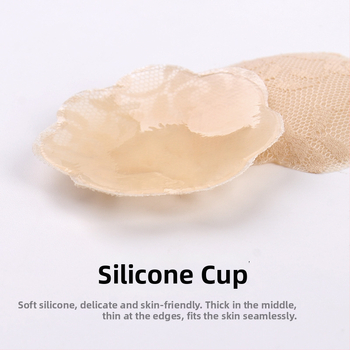 Mezginių silikono gelio nipelių pleistrai – gėlės formos, be pėdsakų, seksualus stilius