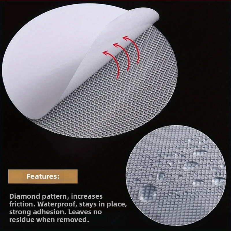 PEVA vannitoa libisemiskindlad lindid, isekleepuvad, karbis 12 tk koos kraapijaga, niiskete pindade jaoks; PEVA alusmaterjal, survele liimiga süsteem, -20 kuni 80°C