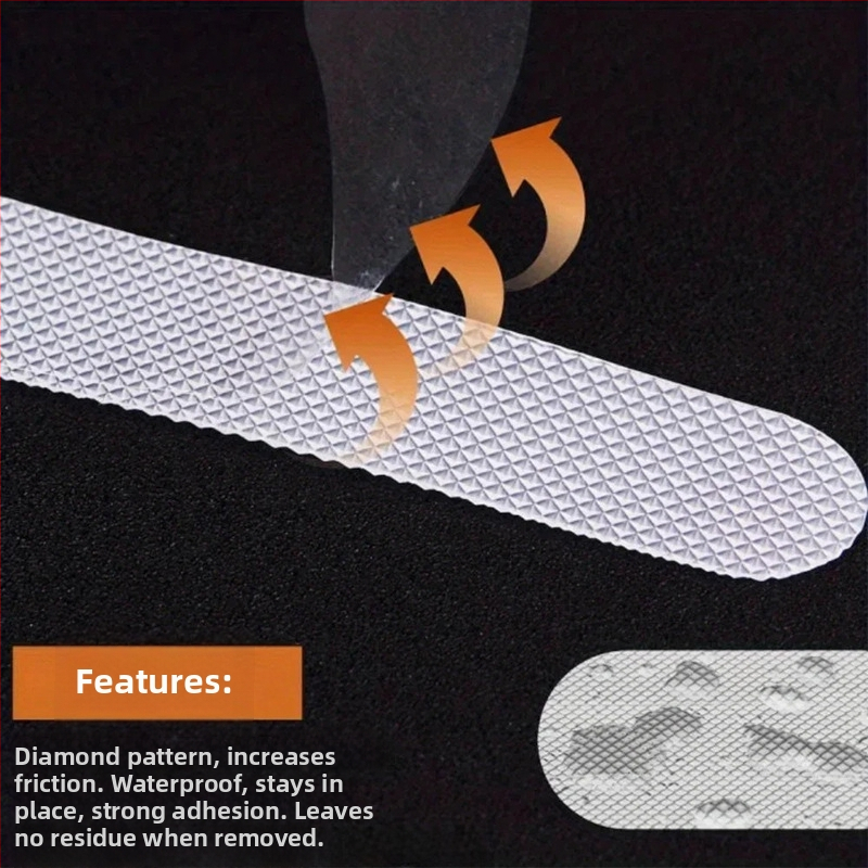 PEVA vannitoa libisemiskindlad lindid, isekleepuvad, karbis 12 tk koos kraapijaga, niiskete pindade jaoks; PEVA alusmaterjal, survele liimiga süsteem, -20 kuni 80°C