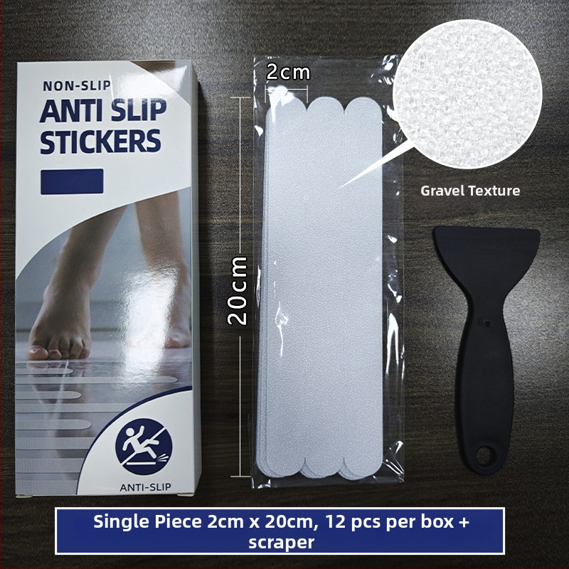 PEVA vannitoa libisemiskindlad lindid, isekleepuvad, karbis 12 tk koos kraapijaga, niiskete pindade jaoks; PEVA alusmaterjal, survele liimiga süsteem, -20 kuni 80°C