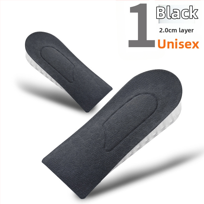 Silikoonist kõrgendav sisetald – läbipaistev mitmekihiline poolpad, unisex täiskasvanutele, sobib sportlikele, nahkjalatsitele ja saabastele