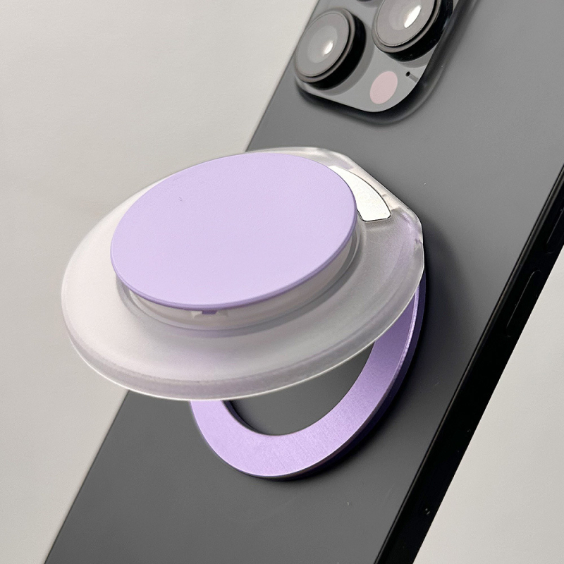 XUNHAO Snap-on mágneses telefon-tartó gyűrűvel, 360° forgás – asztali tartó, modell Xh2025-09, iPhone 12–17, műanyag