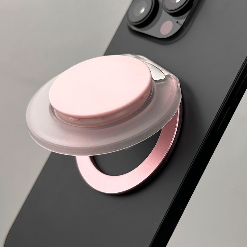 XUNHAO Snap-on mágneses telefon-tartó gyűrűvel, 360° forgás – asztali tartó, modell Xh2025-09, iPhone 12–17, műanyag