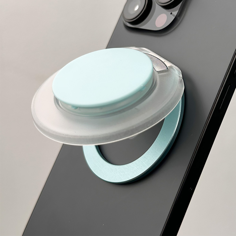 XUNHAO Snap-on mágneses telefon-tartó gyűrűvel, 360° forgás – asztali tartó, modell Xh2025-09, iPhone 12–17, műanyag