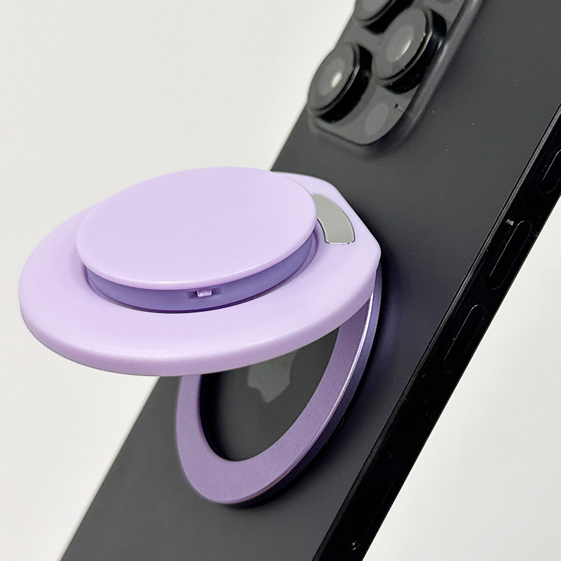 XUNHAO Snap-on mágneses telefon-tartó gyűrűvel, 360° forgás – asztali tartó, modell Xh2025-09, iPhone 12–17, műanyag