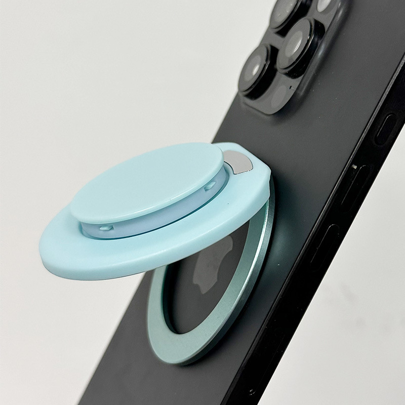 XUNHAO Snap-on mágneses telefon-tartó gyűrűvel, 360° forgás – asztali tartó, modell Xh2025-09, iPhone 12–17, műanyag