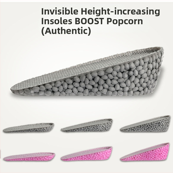 Popcorn booster pad sisetald – nähtamatu täis sisetald kõrguse tõstmiseks jalatsitele; Materjal: Popcorn; Mudel: Popcorn booster pad; Stiil: nähtamatu sisemine kõrguse tõstmise sisetald; Funktsioon: kõrgust tõstev sisetald