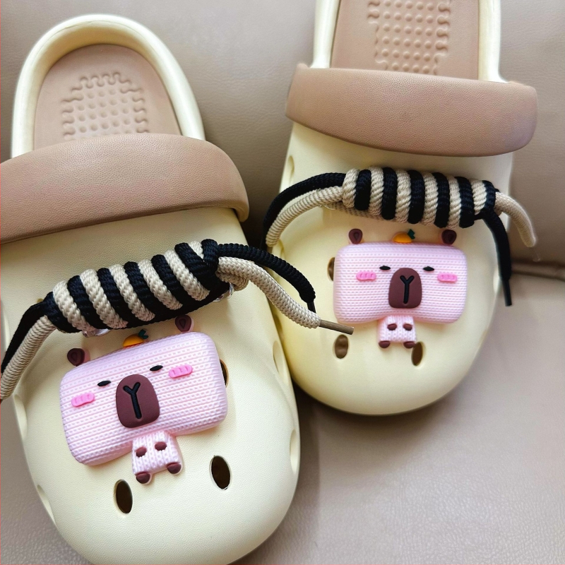 Crocs-stiilis sandaalid kinnitusega, Xingzhiylz bränd, kogu aasta kasutamiseks