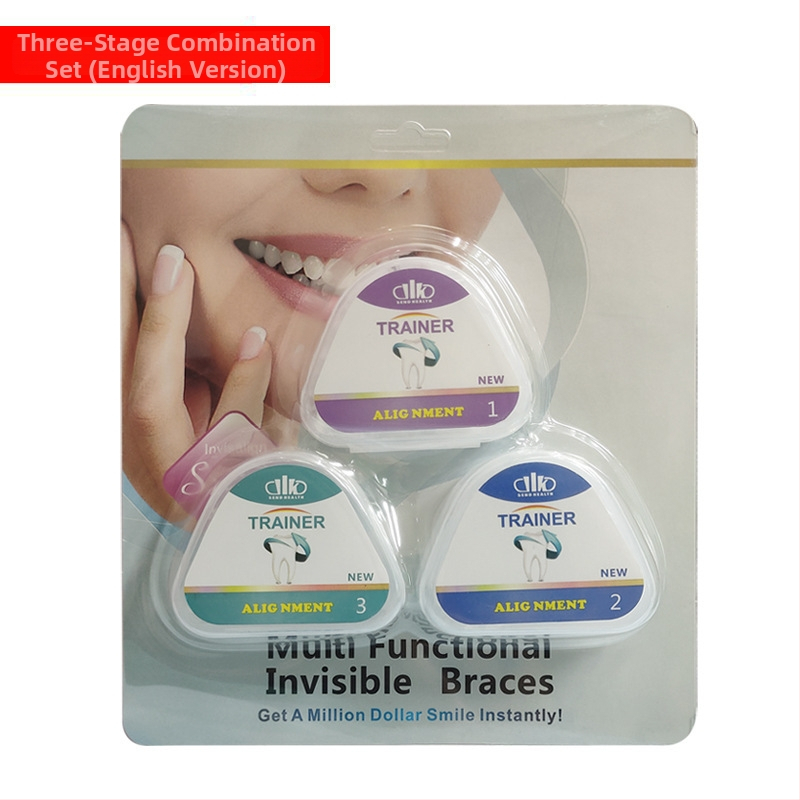 Junlaikang 201 nauji nematomi breketai suaugusiems, retaineris, naktinis dantų šepetėlis nuo nusidėvėjimo