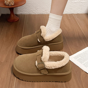 Naiste talvesaabid ilma paeladeta — vooderdus, paks kummist tallap, madal kõrgus