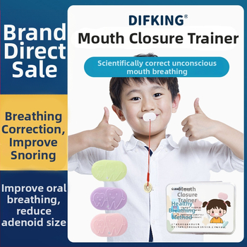 Huulelihaste treener suukaudse hingamise korrigeerimiseks – anti-snoring seade, täiskasvanutele, PP-materjal, kohandamiseta, adenoidses hüpertroofia kontekstis
