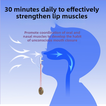 Huulelihaste treener suukaudse hingamise korrigeerimiseks – anti-snoring seade, täiskasvanutele, PP-materjal, kohandamiseta, adenoidses hüpertroofia kontekstis