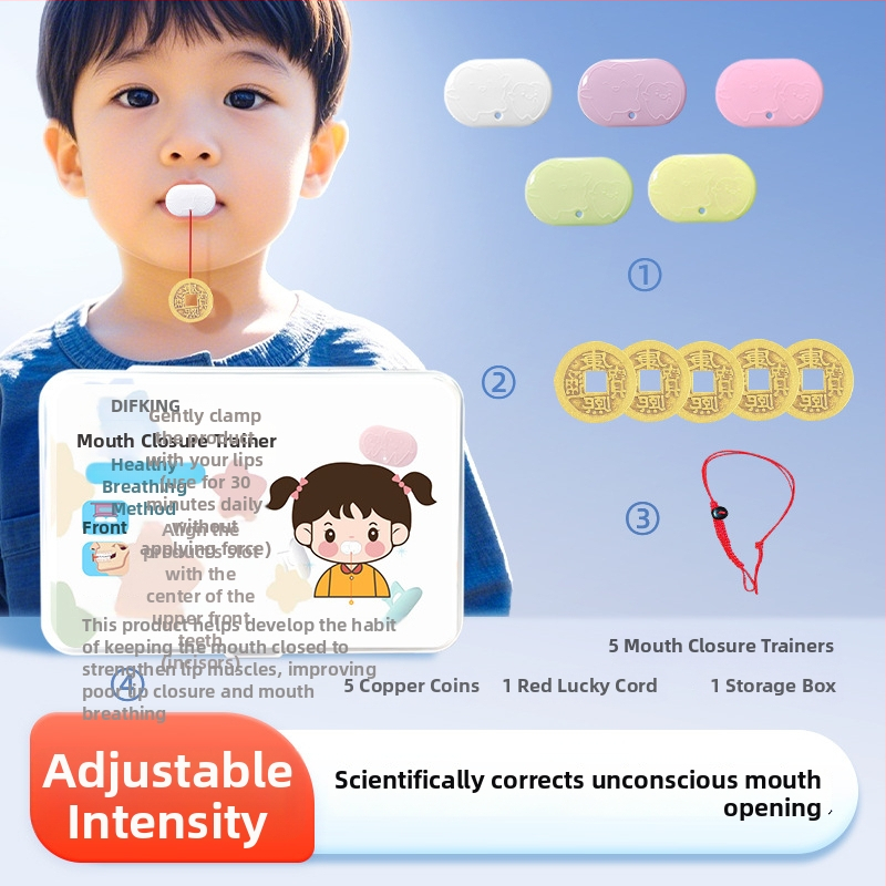 Huulelihaste treener suukaudse hingamise korrigeerimiseks – anti-snoring seade, täiskasvanutele, PP-materjal, kohandamiseta, adenoidses hüpertroofia kontekstis
