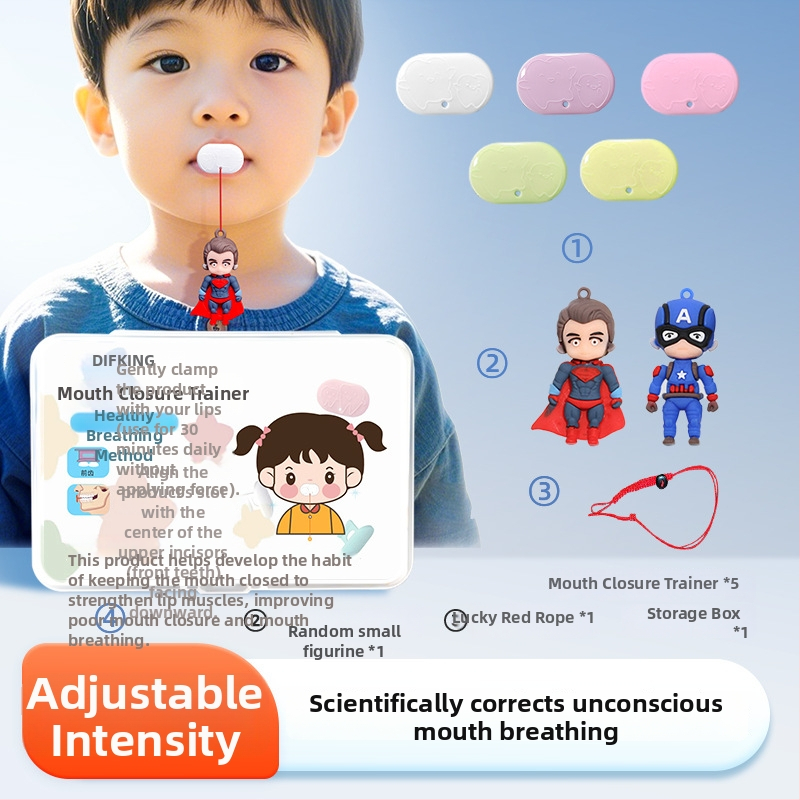 Huulelihaste treener suukaudse hingamise korrigeerimiseks – anti-snoring seade, täiskasvanutele, PP-materjal, kohandamiseta, adenoidses hüpertroofia kontekstis