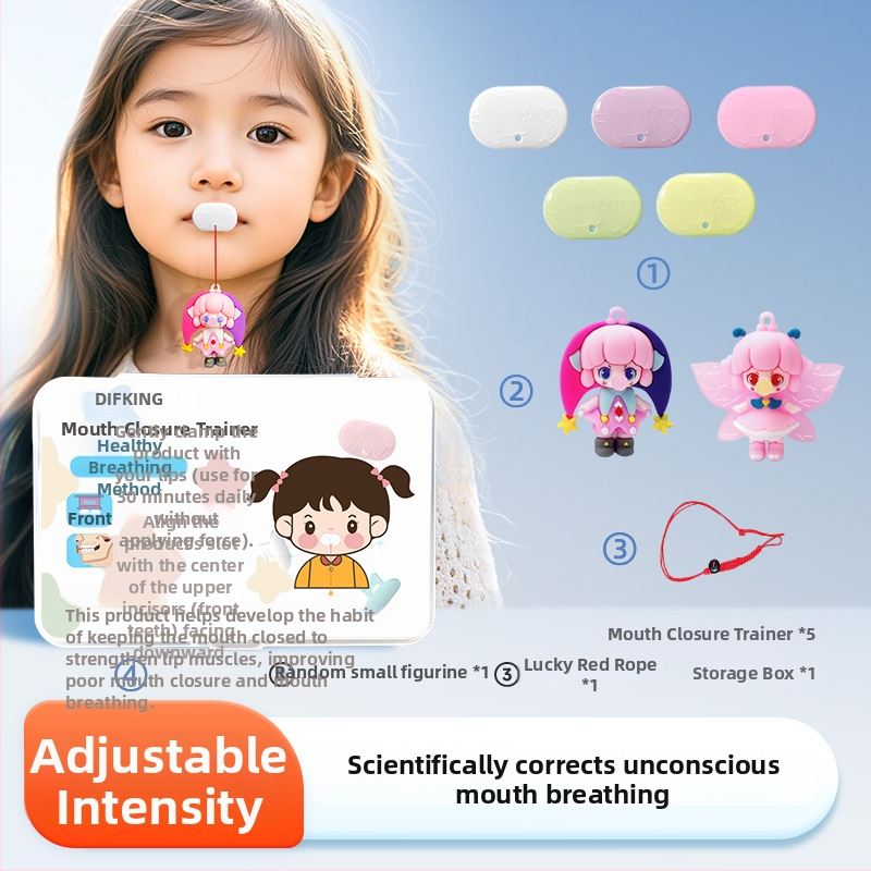 Huulelihaste treener suukaudse hingamise korrigeerimiseks – anti-snoring seade, täiskasvanutele, PP-materjal, kohandamiseta, adenoidses hüpertroofia kontekstis