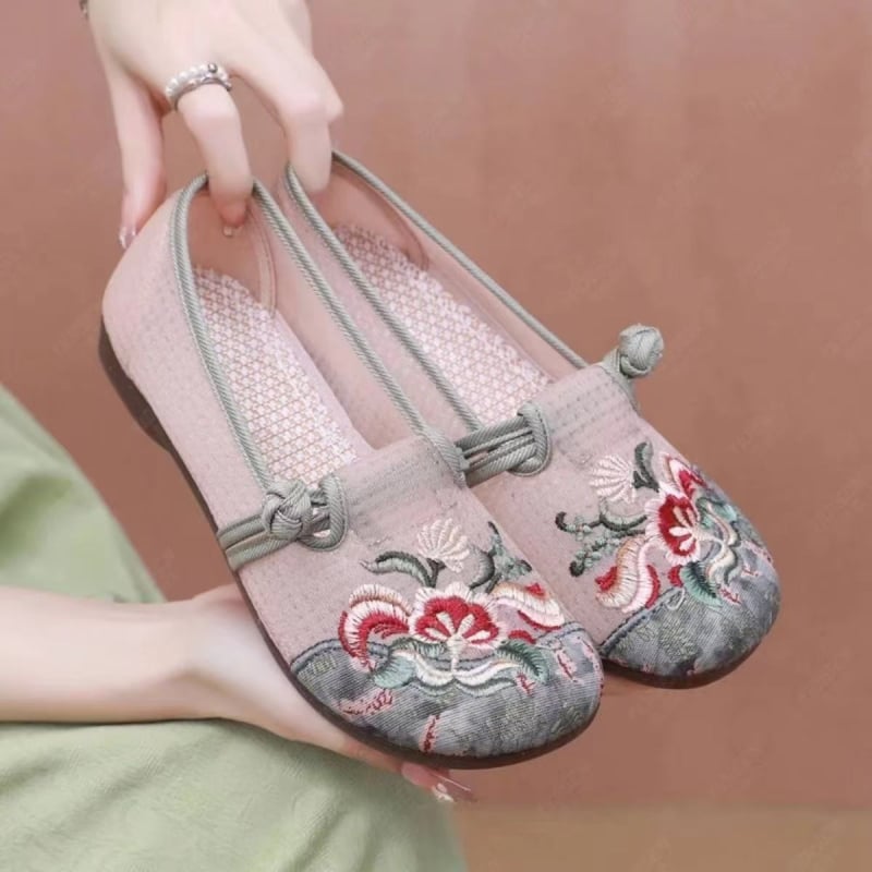 Női hálós Slip-On mindennapi cipő, lélegző felsőrész, alacsony sarok 1-3 cm, gumitalp