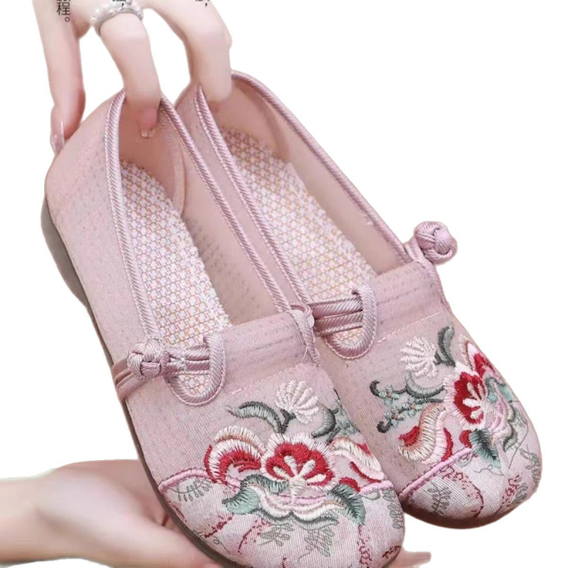 Női hálós Slip-On mindennapi cipő, lélegző felsőrész, alacsony sarok 1-3 cm, gumitalp