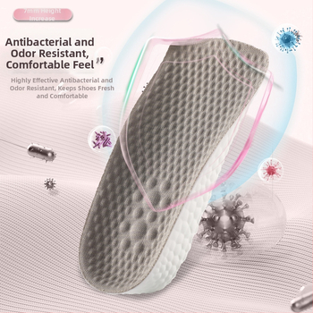 Aukštinantis įdėklas batams su septyniais taškais pagalvėle ir arka palaikymu, pusė įdėklo, PU ir audinys, unisex