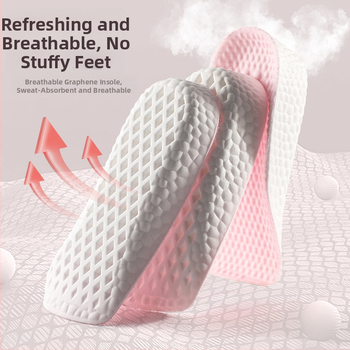 Aukštinantis įdėklas batams su septyniais taškais pagalvėle ir arka palaikymu, pusė įdėklo, PU ir audinys, unisex