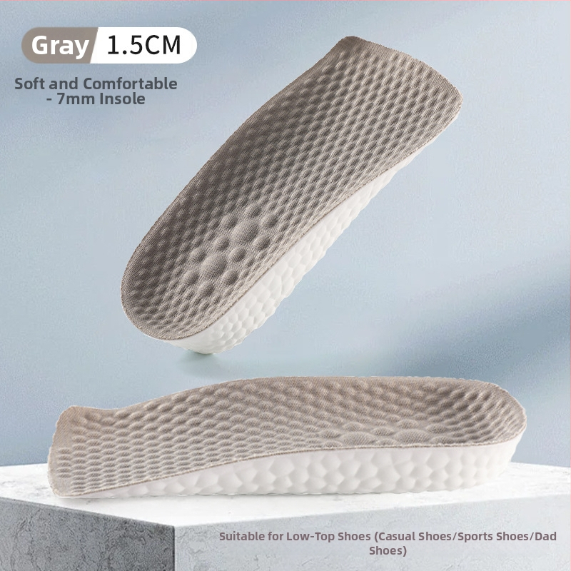 Aukštinantis įdėklas batams su septyniais taškais pagalvėle ir arka palaikymu, pusė įdėklo, PU ir audinys, unisex