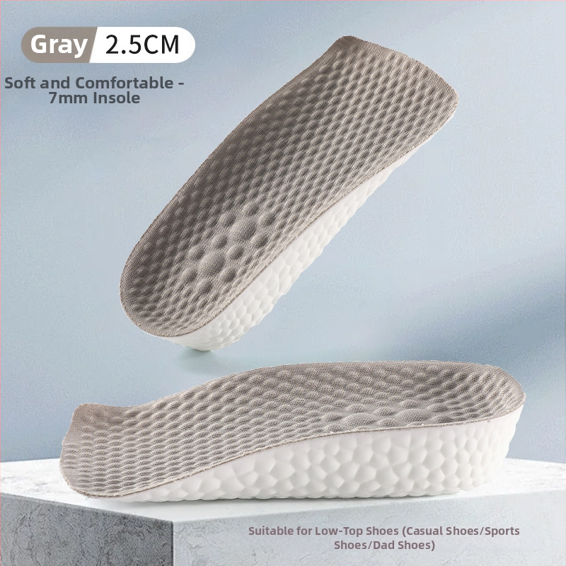 Aukštinantis įdėklas batams su septyniais taškais pagalvėle ir arka palaikymu, pusė įdėklo, PU ir audinys, unisex