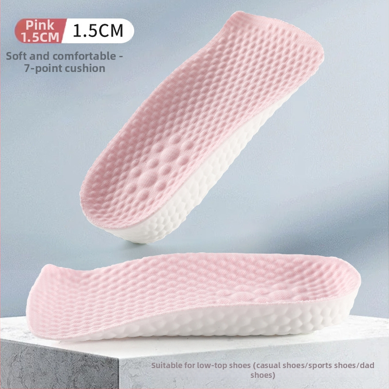 Aukštinantis įdėklas batams su septyniais taškais pagalvėle ir arka palaikymu, pusė įdėklo, PU ir audinys, unisex