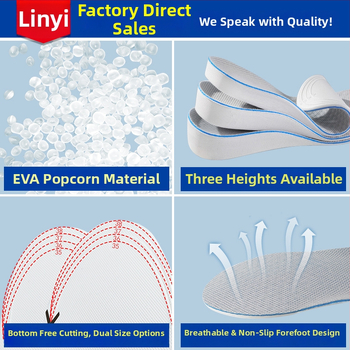Nematomas aukštinimo įdėklas su paslėptu kulnu, EVA, visas įdėklas, tinka vyrams ir moterims