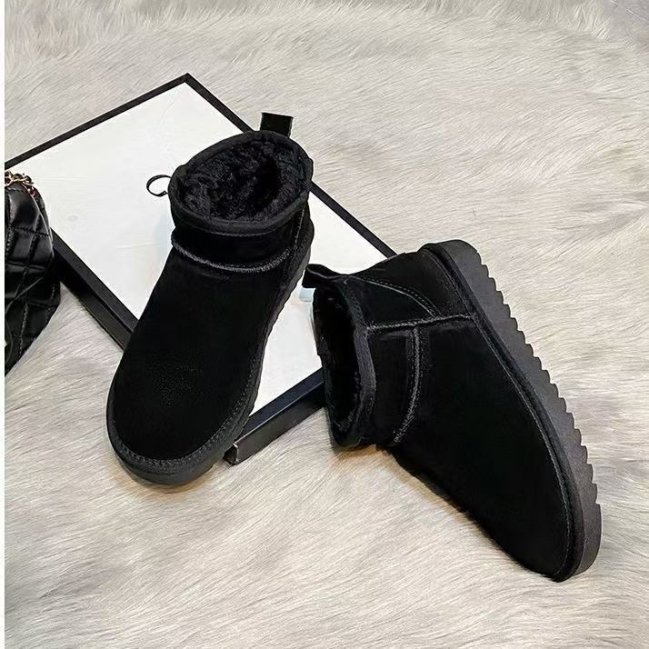 Naiste lume jalatsid veluuri ülaosaga, puuvillane vooder ja sisetald, keskmise kõrgusega ülaosa, injektsiooniga vormitud talla