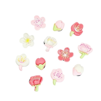 Crocs virág dísz, levehető sakura virág dekoráció, Modell No. 11, minden évszakban alkalmas