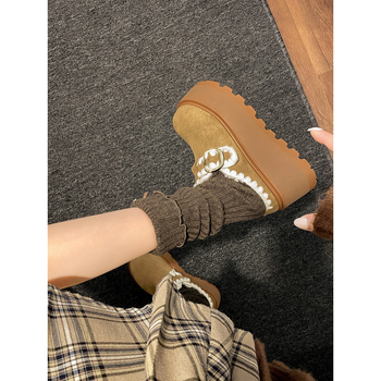 Sandale slip-on în stil Birkenstock pentru femei, design retro, partea superioară din PU artificial, căptușeală interioară din pluș artificial scurt, talpă din cauciuc, grosimea talpei 0-3 cm
