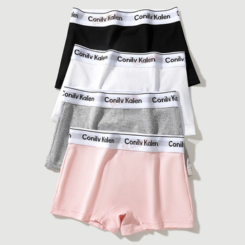 Naiste boxer briefs tähtedemustriga, hingav kudum, keskmine vöö, polüesterist vooder