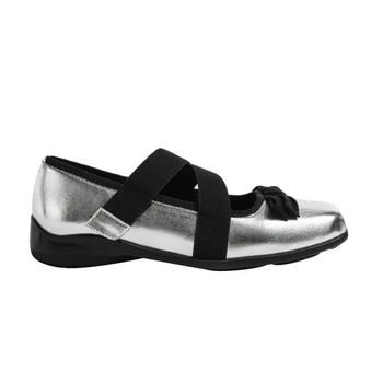 Naistele balleti kingad ruudukujulise ninaga, mikrofiiber ülemine, Velcro kinnitused, madal kand 1–3 cm