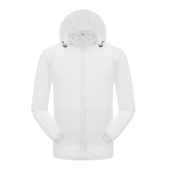 Външно качулесто яке за слънцезащита, леко бързосъхнещо нейлоново ветровка за риболов и колоездене