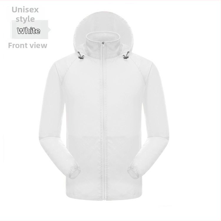 Външно качулесто яке за слънцезащита, леко бързосъхнещо нейлоново ветровка за риболов и колоездене