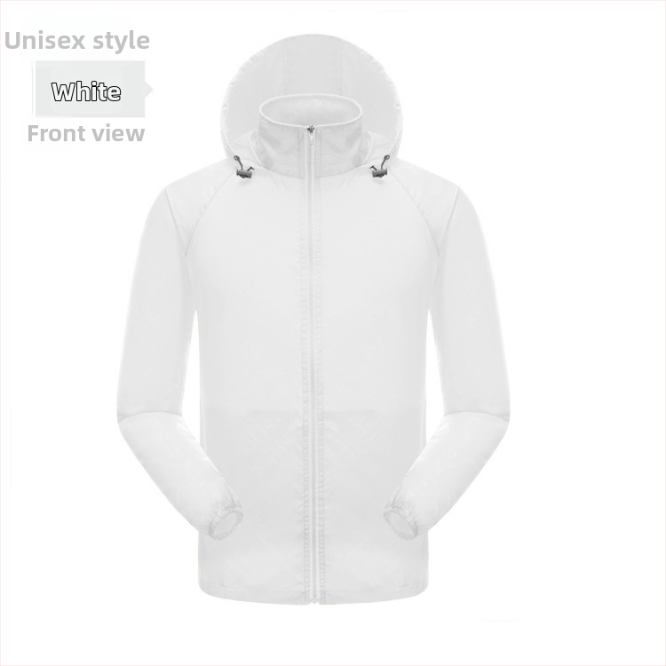 Външно качулесто яке за слънцезащита, леко бързосъхнещо нейлоново ветровка за риболов и колоездене