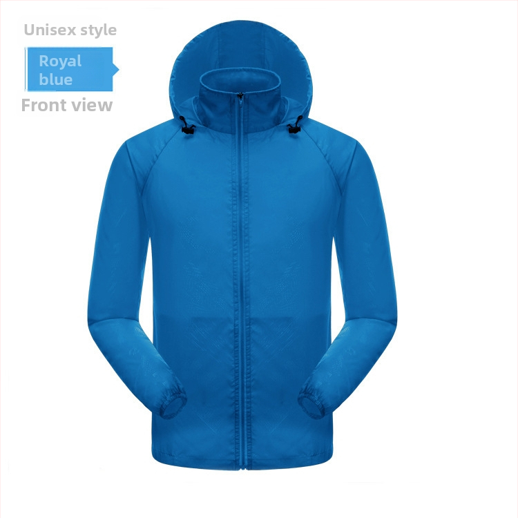 Външно качулесто яке за слънцезащита, леко бързосъхнещо нейлоново ветровка за риболов и колоездене