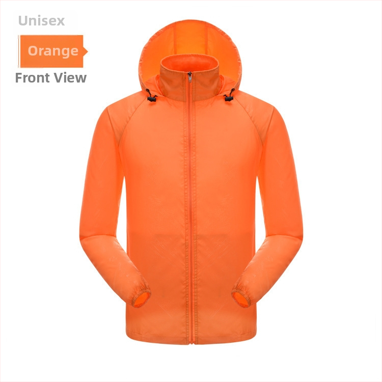 Външно качулесто яке за слънцезащита, леко бързосъхнещо нейлоново ветровка за риболов и колоездене