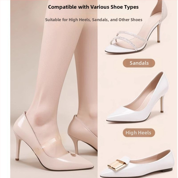 Skaidrūs nematomi moterų aukštakulnių batų raišteliai su anti-slip juostomis, užtikrinantys tvirtą laikymą — Prekės kodas: Cx-yunqie — Sezonos: visos