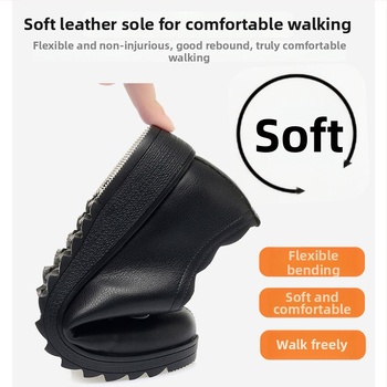 Dámske pohodlné bežné topánky s okrúhym nosom, vrchný z mikrovlákna, gumová podrážka, vnútorná stielka z mikrovlákna, stredne vysoký podpätok 3–5 cm, nízky členok