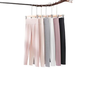 Női All-in-One pamut termosz nadrág, magas derék, 95% pamut + 5% elasztán bélés, kilencpontos hossz, nagy rugalmasság