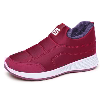 Γυναικεία βαμβακερά υφασμάτινα παπούτσια για σπίτι (Φθινόπωρο, επάνω μέρος: ύφασμα, εσωτερικό: τεχνητό κοντό βελούδινο, πάτος: τεχνητή μαλλί, χαμηλό τακούνι 1-3 εκ.)