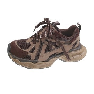 Sievietēm vieglas kurpes ar bieza zole, tīklaina augšdaļa no īstas ādas un tīkla, priekšējās šņores, vieglas ikdienas sporta kurpes pavasarī 2025.