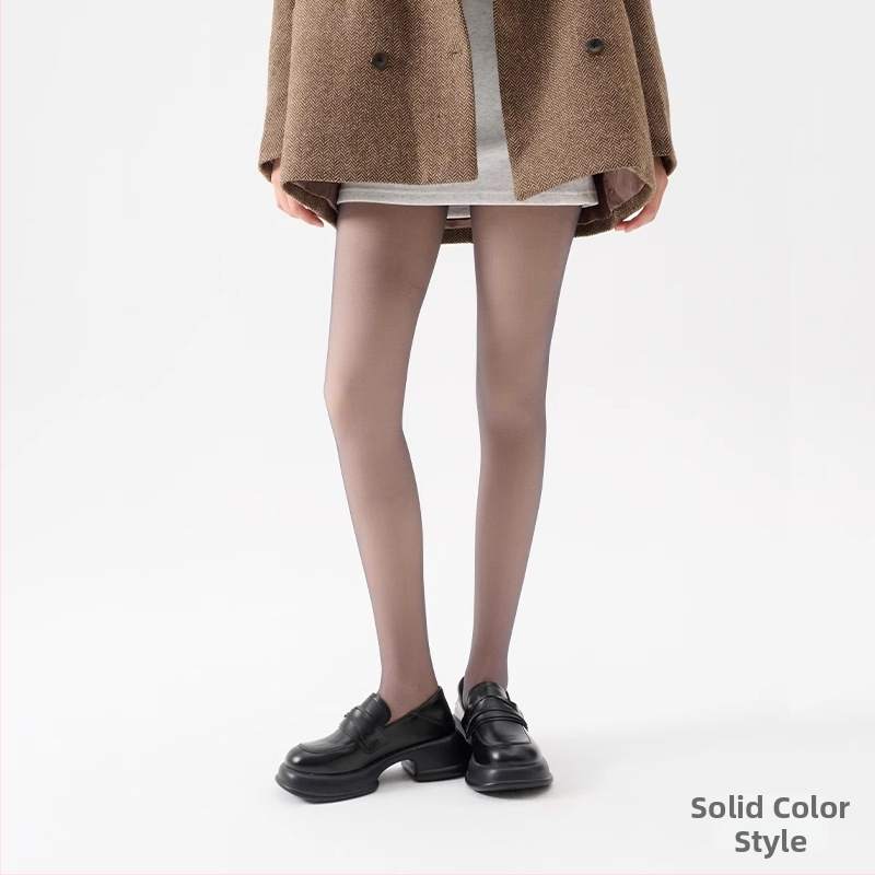 Kétrétegű harisnya levehető leggings-szel nőknek — nejlon, farizmok emelése, láthatatlan hatás, vastagított