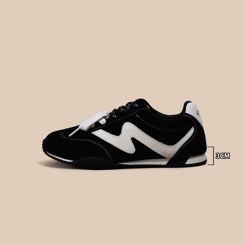 Naiste igapäevased spordijalatsid, Leisure ja Saksa armee treener stiil; ülaosa: Super fiber; tald: kumm; kinnitamine: lace-up; kontsa kõrgus: 3-5 cm