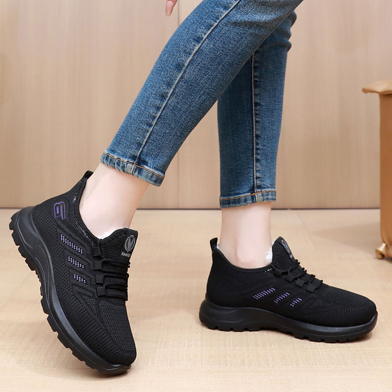 Sieviešu ziemas apavi no auduma ar vilnas odere, silti ikdienas sporta apavi staigāšanai, apaļa deguns, zems papēdis 1–3 cm