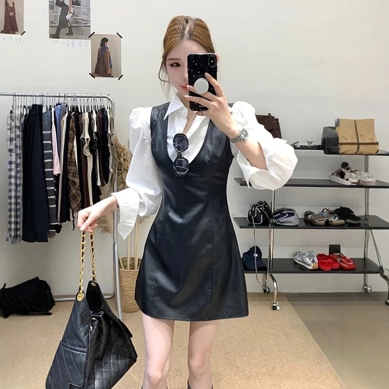 Costum two-piece pentru femei, fustă, mâneci lungi, croială tridimensională, toamnă 2025, poliester 95%+