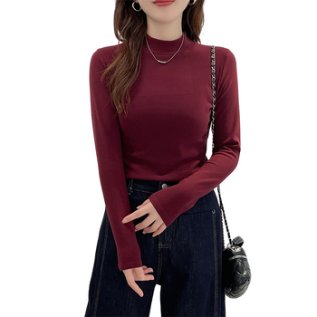 Pamatinio sluoksnio marškiniai su puse kaklo, pūkuotas flisas šilumai, universalus, tankus audinys 251–300 g/m², ilgos rankovės