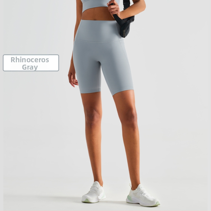 Kõrge vöökoht Capri jooga püksid tuharate tõstmisega, kerged, niiskust juhtivad, nailonist, naistele